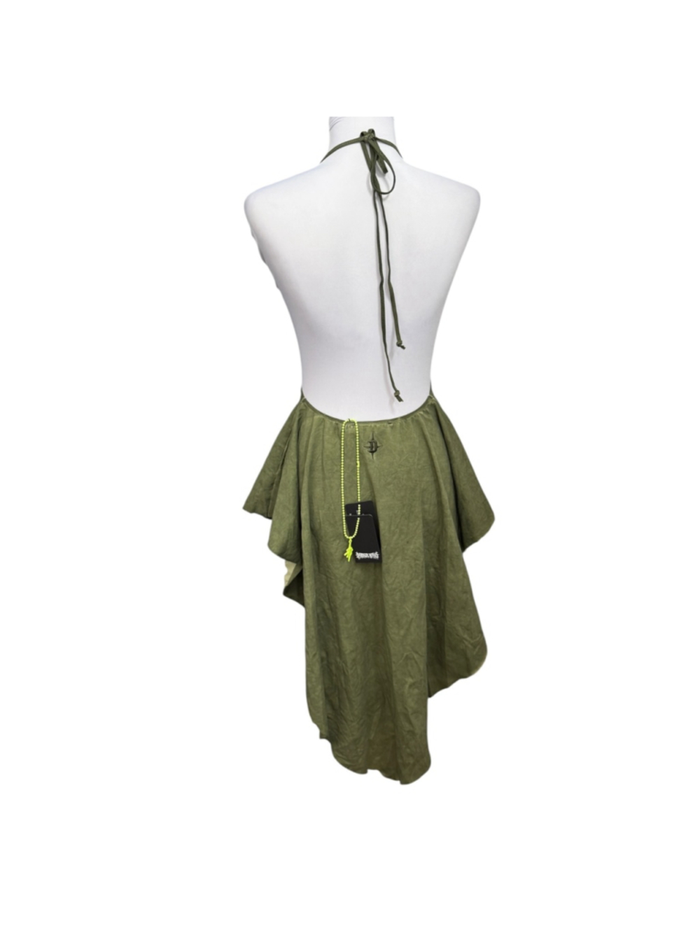 Dolls Kill Darker Wavs Green Gothic Fairy Festival Dress Mesh Shrug NWT XXS - Picture 5 of 10